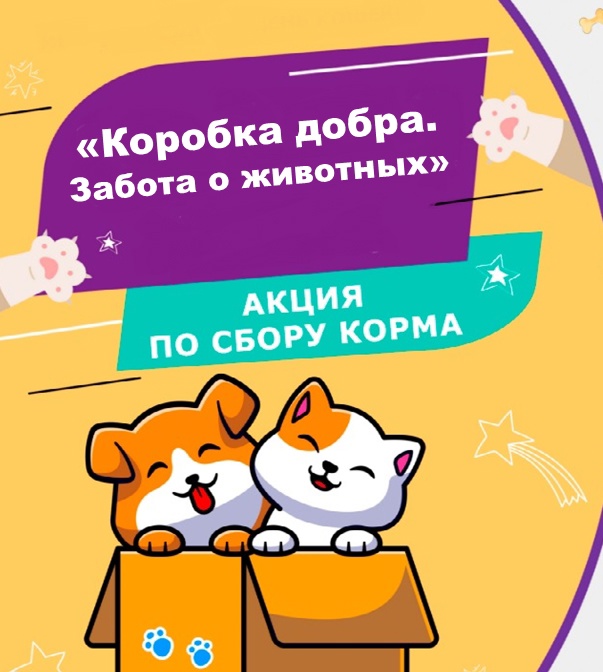 АКЦИЯ &amp;quot;КОРОБКА ДОБРА. ЗАБОТА О ЖИВОТНЫХ.